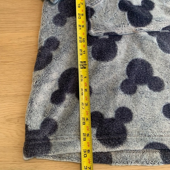 DISNEY MICKEY MOUSE FAUX FUR FLEECE Women’s Blue Long Sleeve Pullover Hoodie - M - Picture 8 of 10